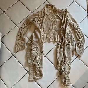 Crochet cardigan wrap